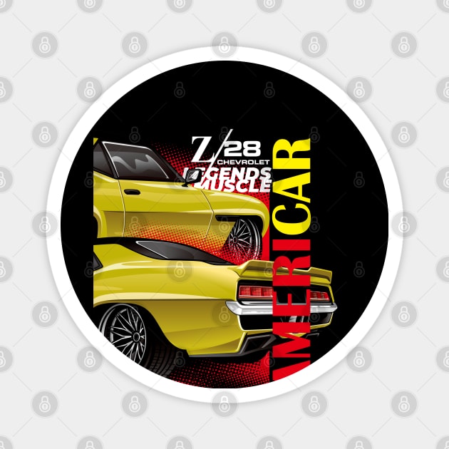 Camaro muscle car Magnet by Tjhtt Autoarts